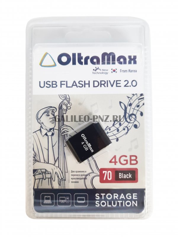 OltraMax USB флеш-накопитель 4GB Drive mini Black