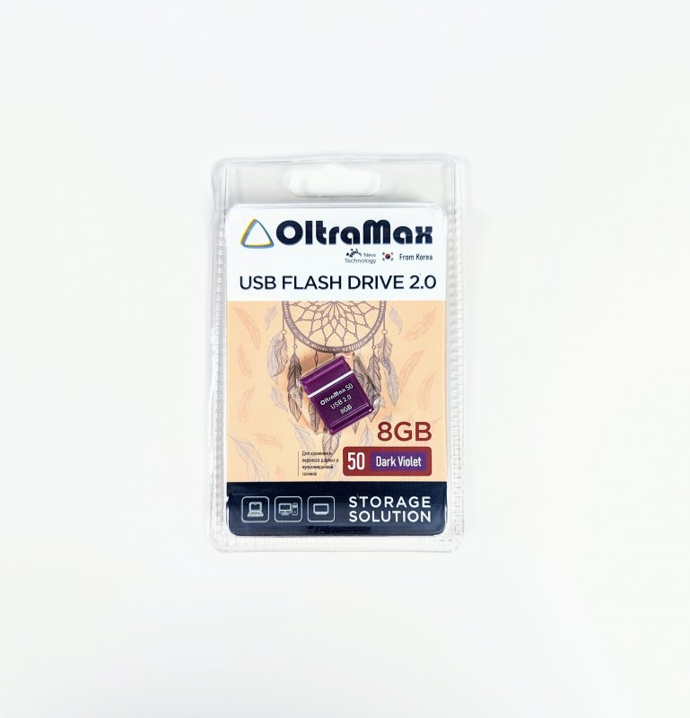 OltraMax USB флеш-накопитель 8GB mini Dark Violet