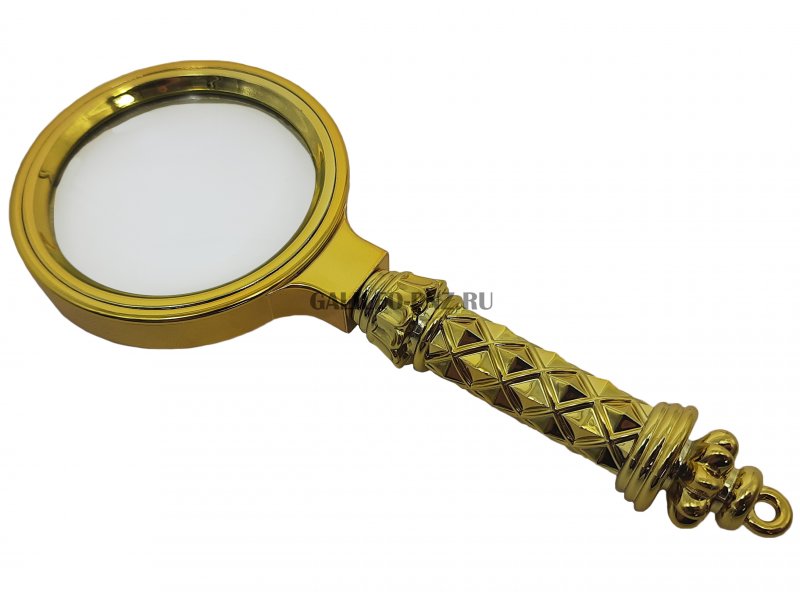 Лупа увеличительная 60мм Magnifier  glass золото