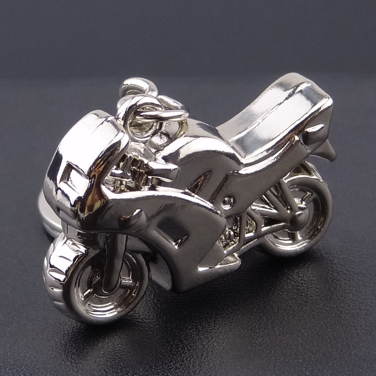 Брелок Мотоцикл серебро