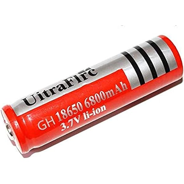 Литиевый аккумулятор (18650) 6800mAh UltraFire красный