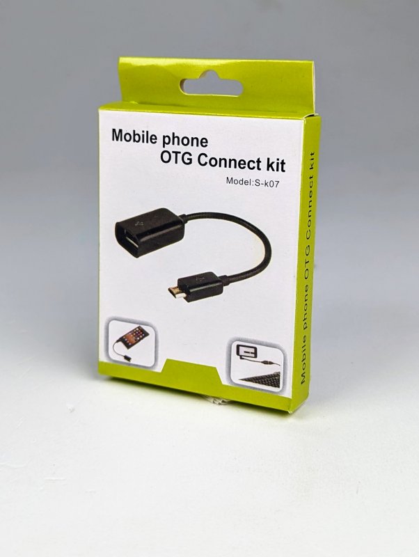 Переходник USB гнездо - microUsb штекер S-k07 на проводе