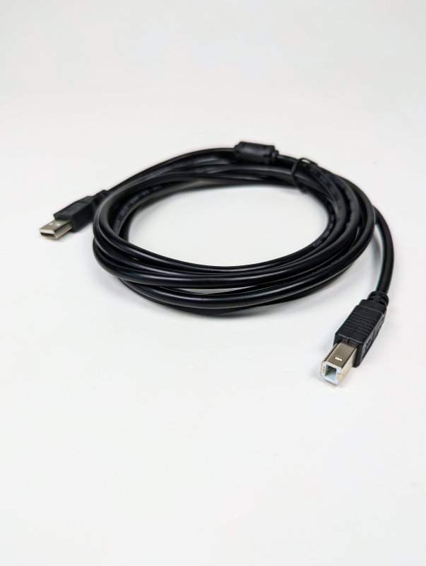 Кабель USB для принтера с фильтром 3м чёрный