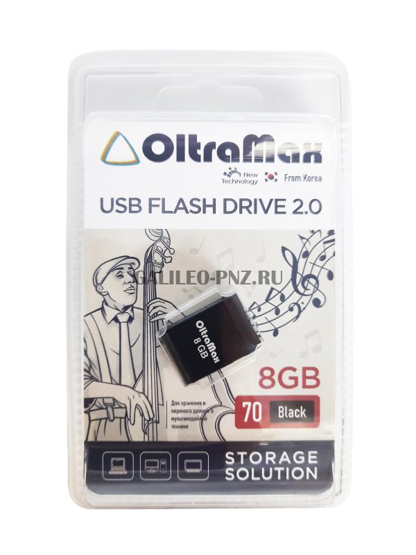 OltraMax USB флеш-накопитель 8GB Black