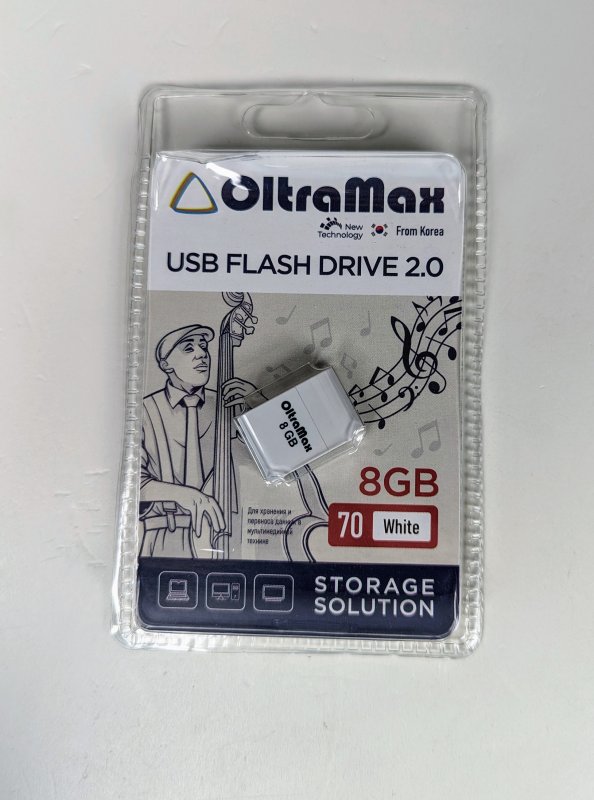 OltraMax USB флеш-накопитель 8GB White