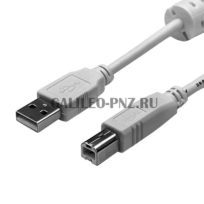 Шнур USB для принтера PVC с фильтром  5м