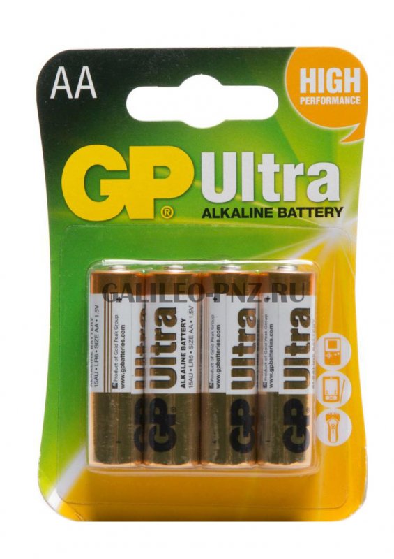 Батарейка пальчиковая GP Ultra LR06 блистер