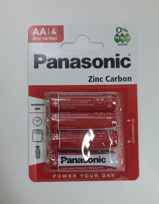Батарейка Panasonic R06 AA в блистере 4шт