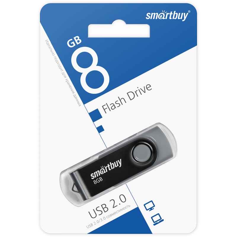 Smartbuy USB флеш-накопитель 8GB Twist Black
