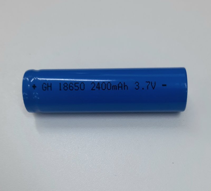 Литиевый аккумулятор (18650) 2400mAh синий