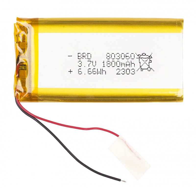 Аккумулятор литий-полимерный (803060) 3.7V 1800mAh