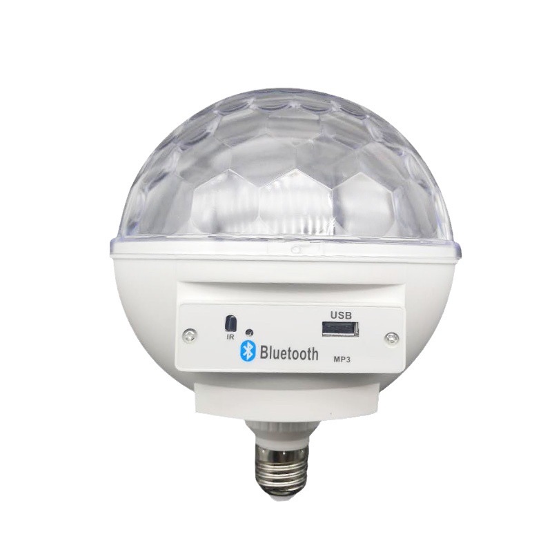 Лампочка-проектор 360° вращения+MP3 Bluetooth