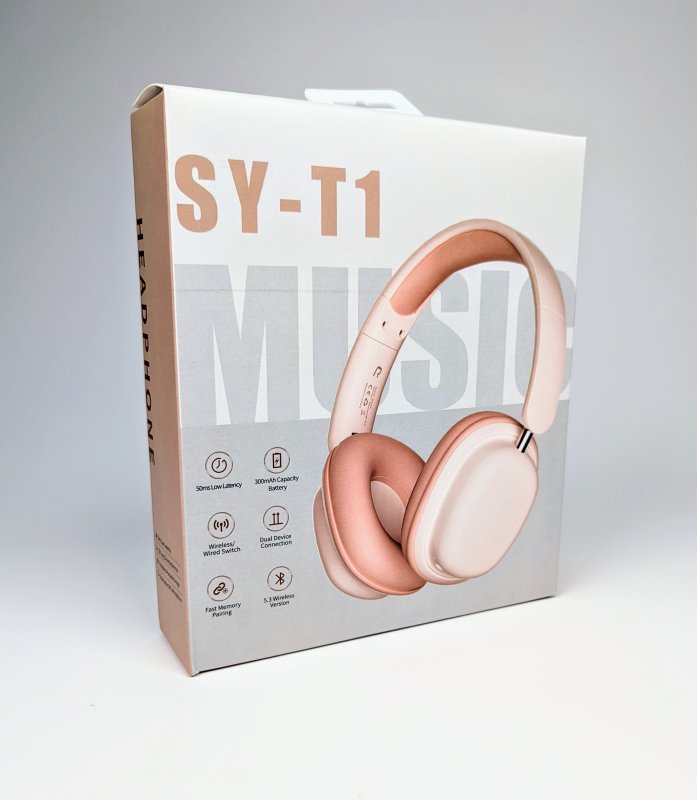 Bluetooth наушники SY-T1 Peach