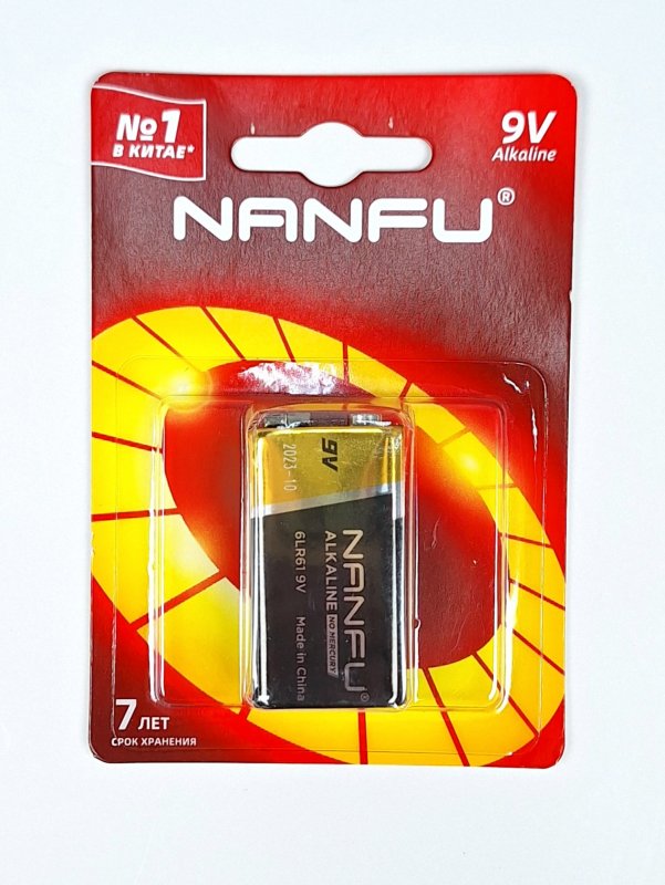 Батарейка Nanfu 6LR61 9V